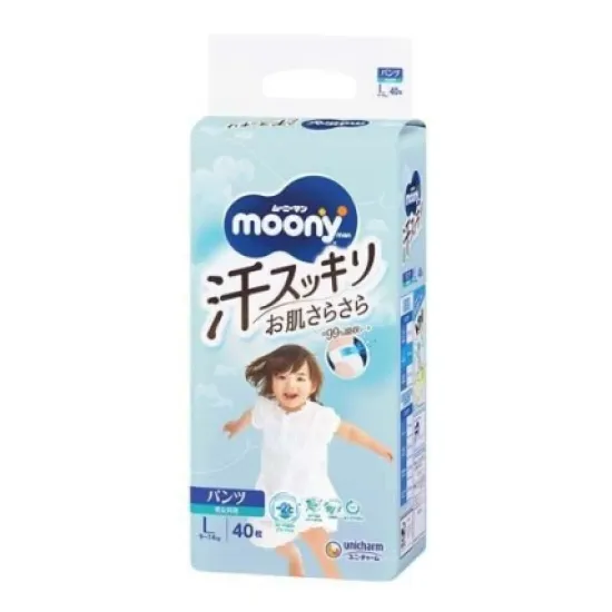 Japāņu MOONY Ase Kaku autiņbiksītes-biksītes L, 9-14 kg, 40 gab.